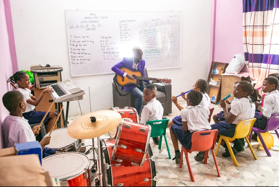 Ambassadors Bilingual School building at Karaole Estate, College Road, Ifako-Ijaiye, Lagos