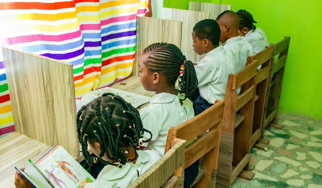 Ambassadors Bilingual School building at Karaole Estate, College Road, Ifako-Ijaiye, Lagos